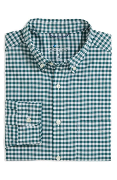 Vineyard Vines Classic Fit Gingham Button-down Shirt In Charleston Green