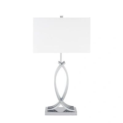 Finesse Decor Unity In Chrome Table Lamp // 1 Light // Usb Charger