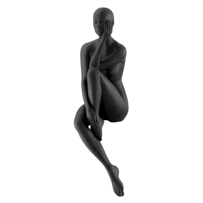 Finesse Decor Antoinette Doll Sculpture // Matte Black
