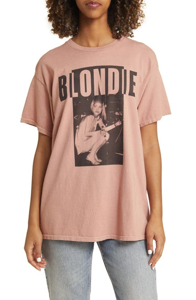 Vinyl Icons Blondie Cotton Graphic T-shirt In Cafe Creme