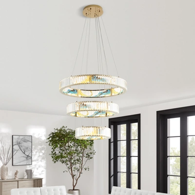 Finesse Decor Boeseman's Colorful Chandelier - Three Tiers, Round