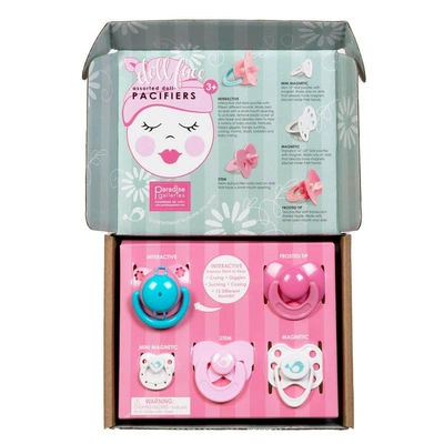 Paradise Galleries Reborn Baby Doll Assorted Face Pacifier, 5 - Piece Pacifier Set