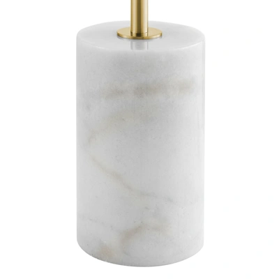 Finesse Decor Anechdoche 2 Lights Gold And White Floor Lamp