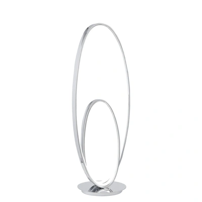 Finesse Decor Milan Chrome Table Lamp // Led Strip & Touch Dimmer