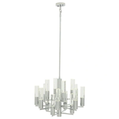 Finesse Decor Crystal Cylinders Chandelier // 16 Lights // Dimmable