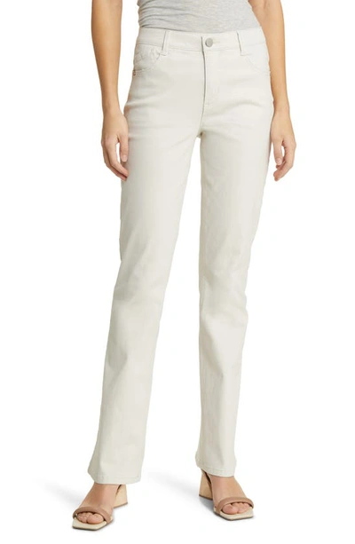 Wit & Wisdom 'ab'solution High Waist Itty Bitty Bootcut Jeans In Pale Stone