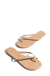 Tkees Riley Metallic Flip Flop In Cocobutter