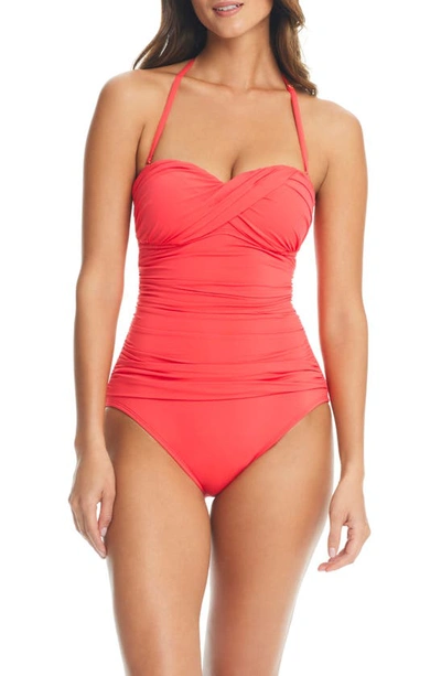 Bleu By Rod Beattie Kore Twist One-piece Swimsuit In Shortcake