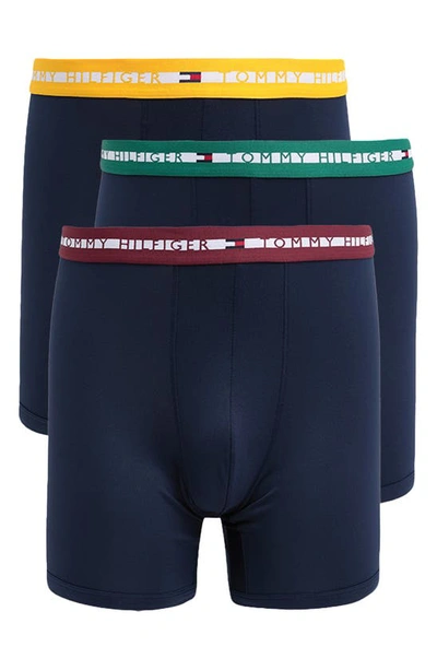 Tommy Hilfiger Boxer Briefs 3-pack In Navy Multi