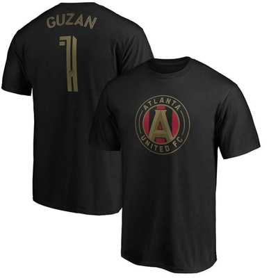 Fanatics Branded Brad Guzan Black Atlanta United Fc Authentic Stack Player Name & Number T-shirt
