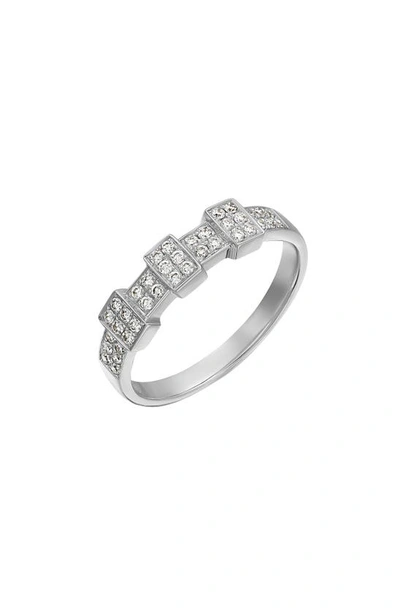 Bony Levy Katharine 18k White Gold Pavé Diamond Ring