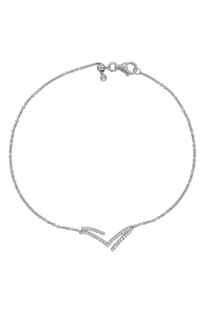 Bony Levy Prism Diamond Chain Bracelet In 18k White Gold