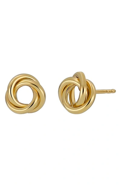 Bony Levy 14k Gold Knotted Stud Earrings In 14k Yellow Gold