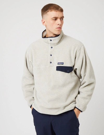 Patagonia Synchilla Snap-t Pullover Fleece In Beige