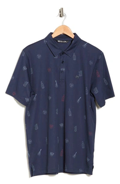 Travis Mathew Stock The Cooler Polo In Mood Indigo