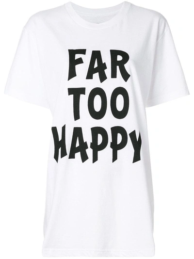 House Of Holland Far Too Happy T-shirt - White