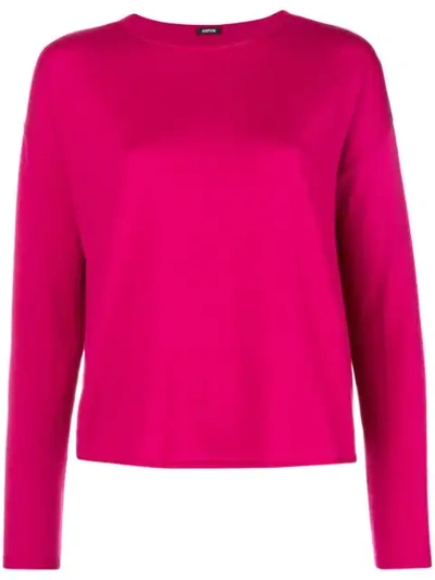 Aspesi Boat Neck Knitted Top - Pink