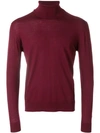 Prada Roll Neck Jumper - Red