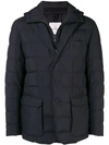 Moncler Vernoux Hooded Blazer Jacket - Black
