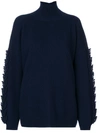 Barrie Troisieme Dimension Cashmere Turtleneck Pullover In Blue