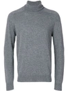 Ami Alexandre Mattiussi Classic Turtleneck Sweater In Grey