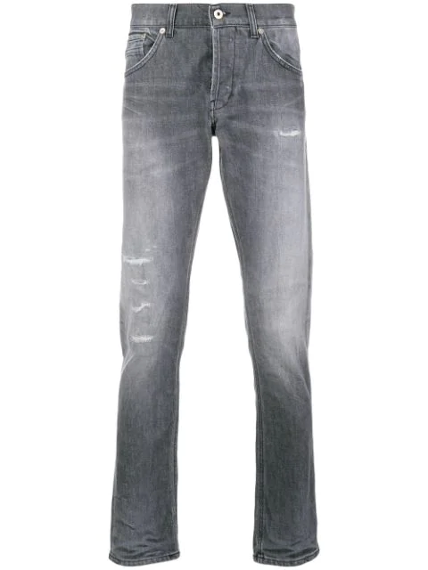 Dondup Washed Regular Jeans In Grey | ModeSens