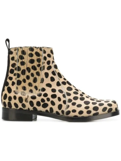 Joseph Leopard Print Ankle Boots