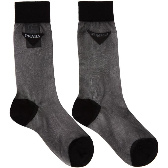 prada socks black