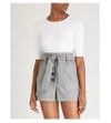 Maje Short Sleeved Knitted Top In White