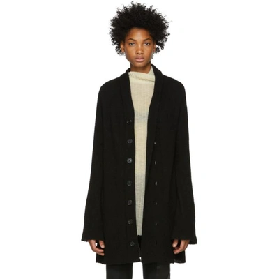 Ann Demeulemeester Black Soft Cardigan In 099 Black