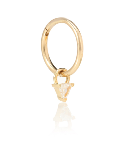 Maria Tash 18kt Gold Single Earring With Diamond