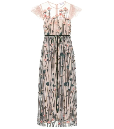Red Valentino Embroidered Tulle Dress