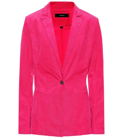 J Brand Denise Corduroy Blazer In Pink