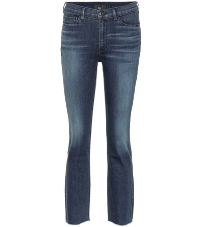 3x1 W2 Cropped Mid-rise Bootcut Jeans In Blue