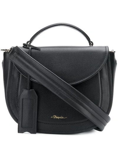 3.1 Phillip Lim / フィリップ リム Hudson Top Handle Leather Shoulder Bag - Black