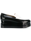 Clergerie Lucie Leather Platform Derby Shoes In Black