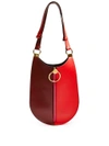 Marni - Earring Leather Shoulder Bag - Womens - Red Multi