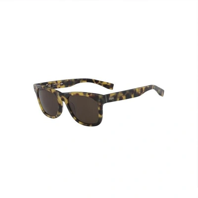 Lacoste Unisex Plastic Rectangular 85° Anniversary L.12.12 Sunglasses - One Size In Brown