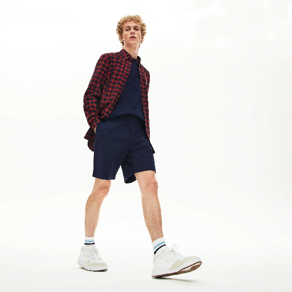navy blue lacoste shorts