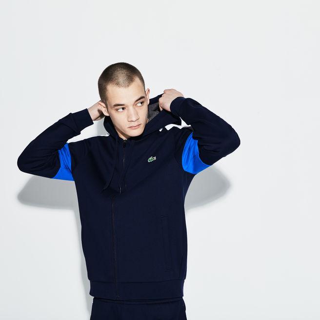 Lacoste Men's Sport Colorblock Fleece Zippered Tennis Sweatshirt In Navy  Blue / White / Blue / Grey Chine | ModeSens