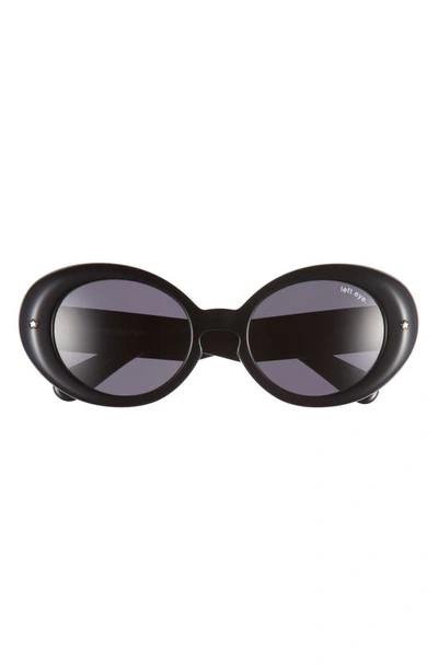 Takahiromiyashita The Soloist Kurt 55mm Oval Sunglasses In Black