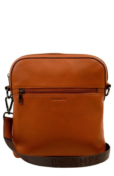 Champs Onyx Leather Camera Bag In Brown