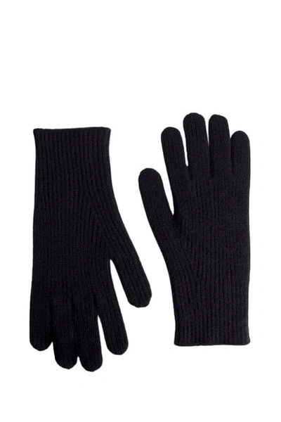 Totême Black Cashmere Gloves