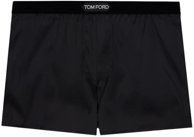 Tom Ford Black Patch Boxers In 002 Black