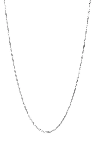 Best Silver Box Chain Necklace In Silver