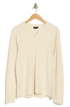 Joe's Wintz Hemp & Cotton Henley Top In Concrete