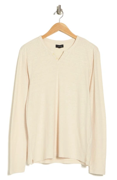 Joe's Wintz Hemp & Cotton Henley Top In Concrete