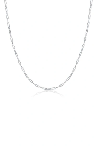 Best Silver Sterling Silver Paperclip Chain Necklace