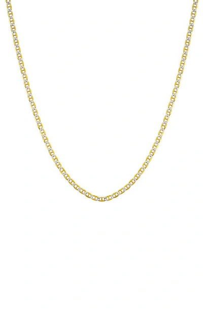 Best Silver Two-tone Mariner Chain Necklace In Gold