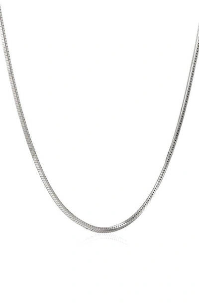 Best Silver Sterling Silver Snake Chain Necklace In Metallic